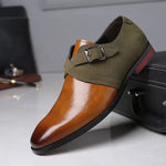 Men’s Closed-Toe Buckle Strap Dress Shoes