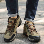 Men’s Closed-Toe Lace-Up Outdoor Hiking Shoes