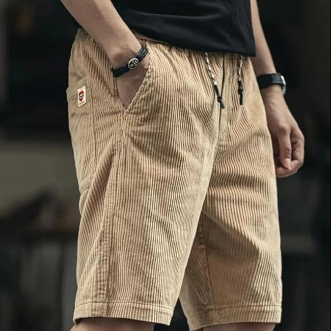 Men’s Corduroy Drawstring Shorts