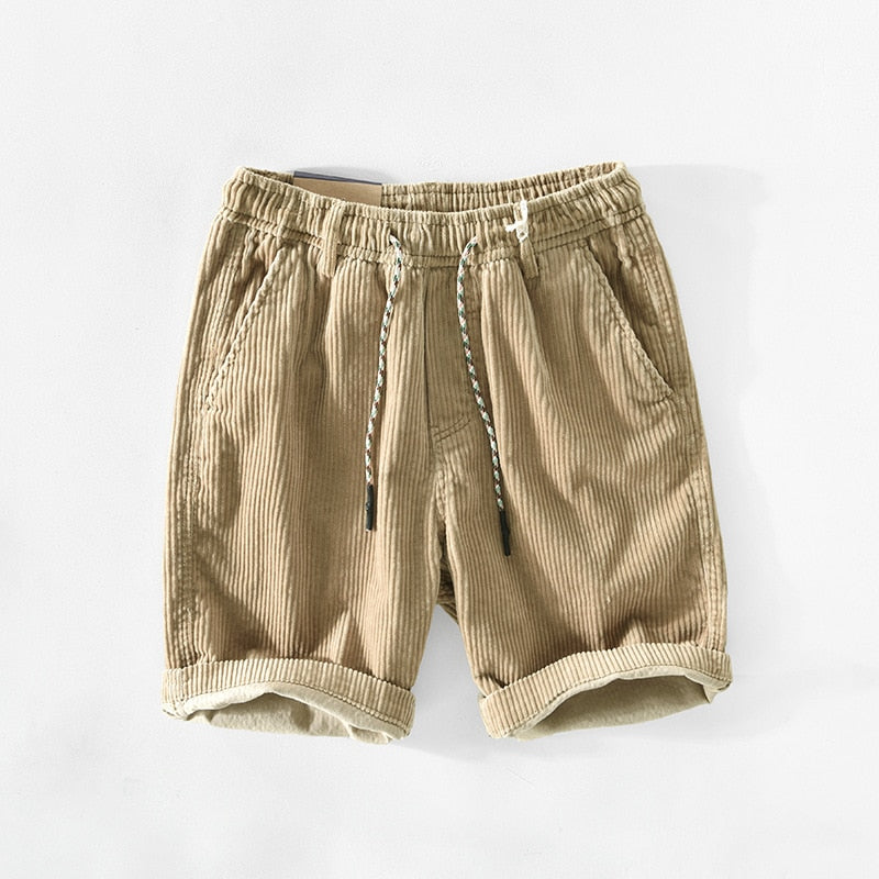 Men’s Corduroy Drawstring Shorts