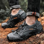 Men’s Lace-Up Closed-Toe Low-Top Hiking Shoes
