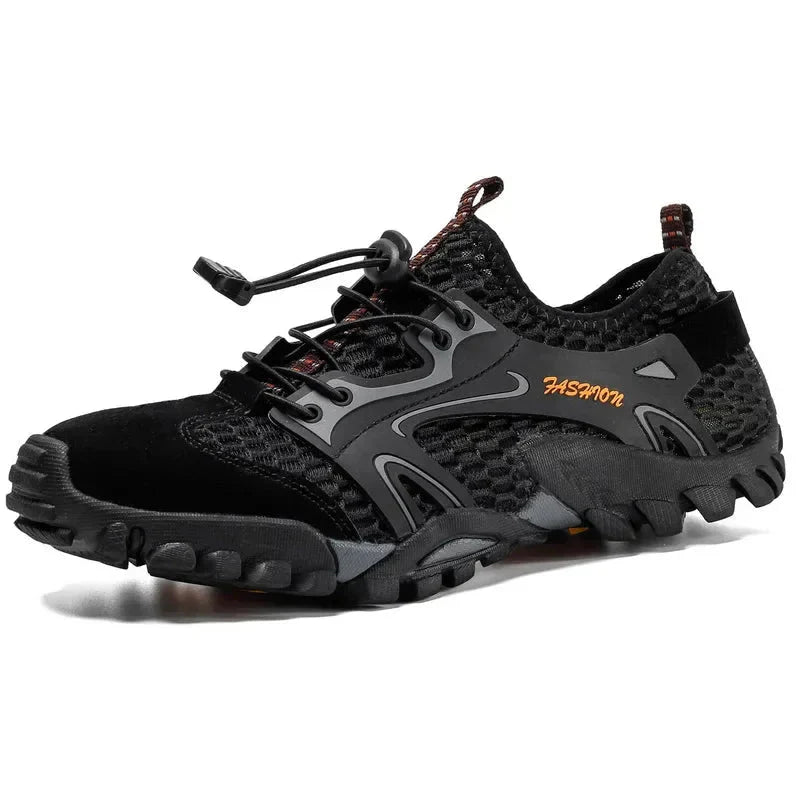 Men’s Lace-Up Closed-Toe Low-Top Hiking Shoes