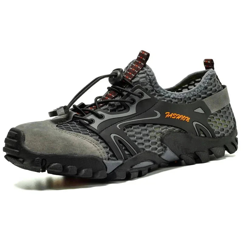 Men’s Lace-Up Closed-Toe Low-Top Hiking Shoes