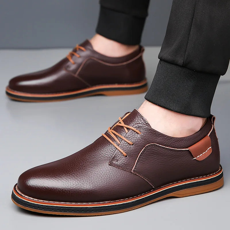 Men’s Low-Top Lace-Up Dress Shoes