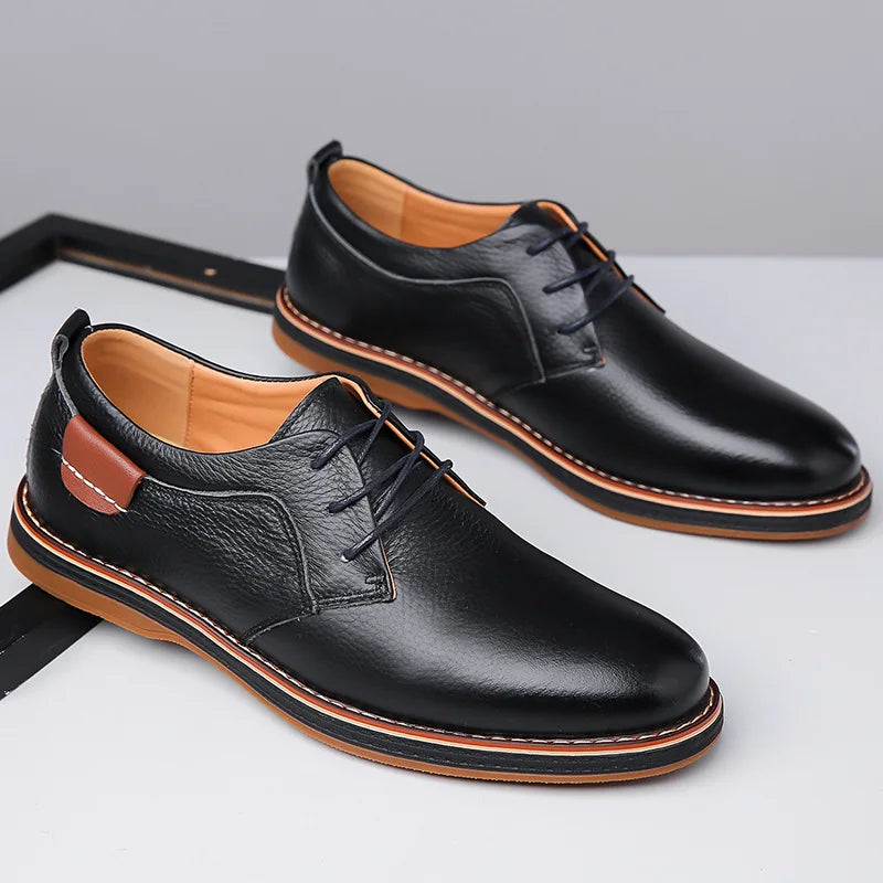 Men’s Low-Top Lace-Up Dress Shoes
