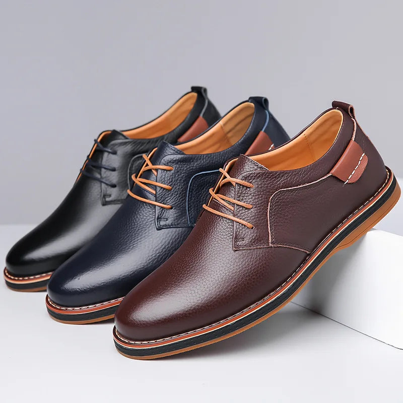 Men’s Low-Top Lace-Up Dress Shoes
