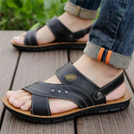 Men’s Open-Toe Adjustable Strap Flat Sandals