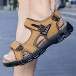 Men’s Open-Toe Multi-Strap Flat Sandals