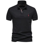 Men’s Short Sleeve Button Placket Polo Shirt