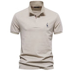 Men’s Short Sleeve Button Placket Polo Shirt
