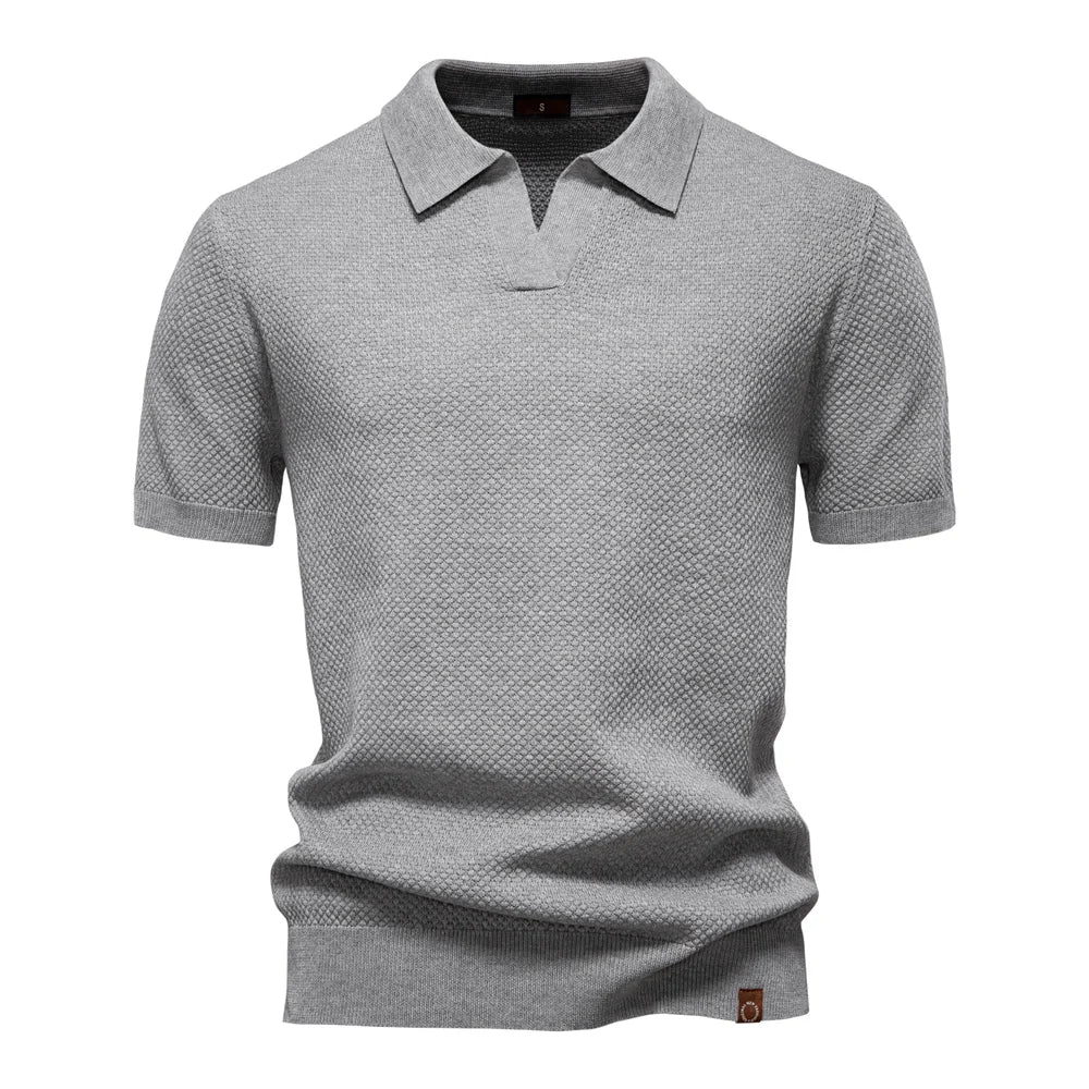 Men’s Short Sleeve Buttonless Polo Shirt