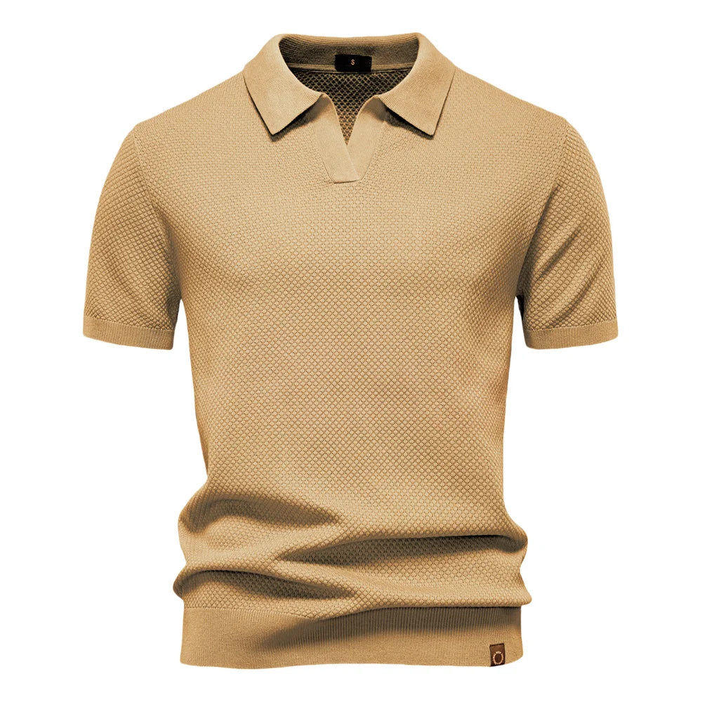Men’s Short Sleeve Buttonless Polo Shirt
