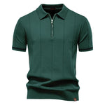 Men’s Short Sleeve Quarter-Zip Polo Shirt