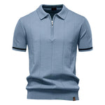 Men’s Short Sleeve Quarter-Zip Polo Shirt