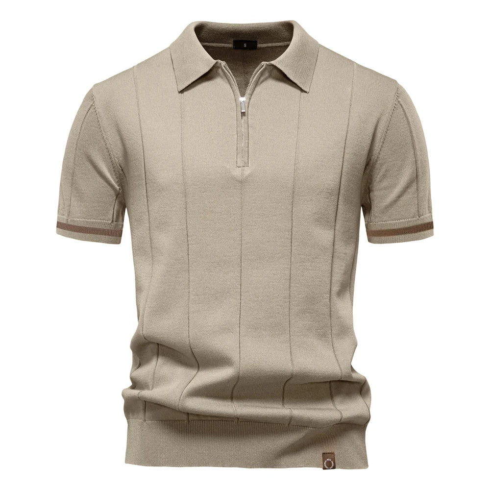 Men’s Short Sleeve Quarter-Zip Polo Shirt