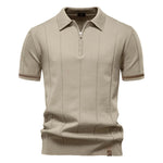 Men’s Short Sleeve Quarter-Zip Polo Shirt