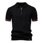Men’s Short Sleeve Quarter-Zip Polo Shirt