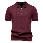 Men’s Short Sleeve Quarter-Zip Polo Shirt