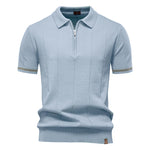 Men’s Short Sleeve Quarter-Zip Polo Shirt