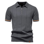 Men’s Short Sleeve Quarter-Zip Polo Shirt