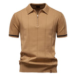 Men’s Short Sleeve Quarter-Zip Polo Shirt