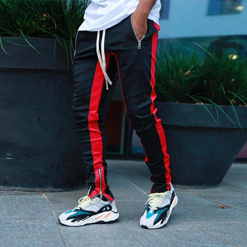 Men’s Slim Fit Zip Hem Track Sweatpants