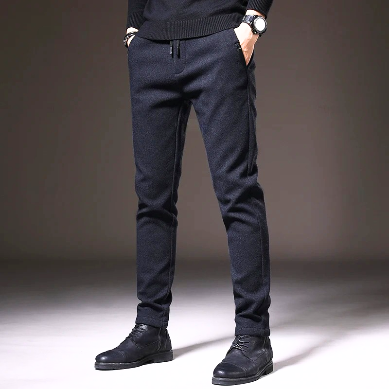 Men’s Straight Fit Drawstring Waist Pants