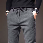 Men’s Straight Fit Drawstring Waist Pants