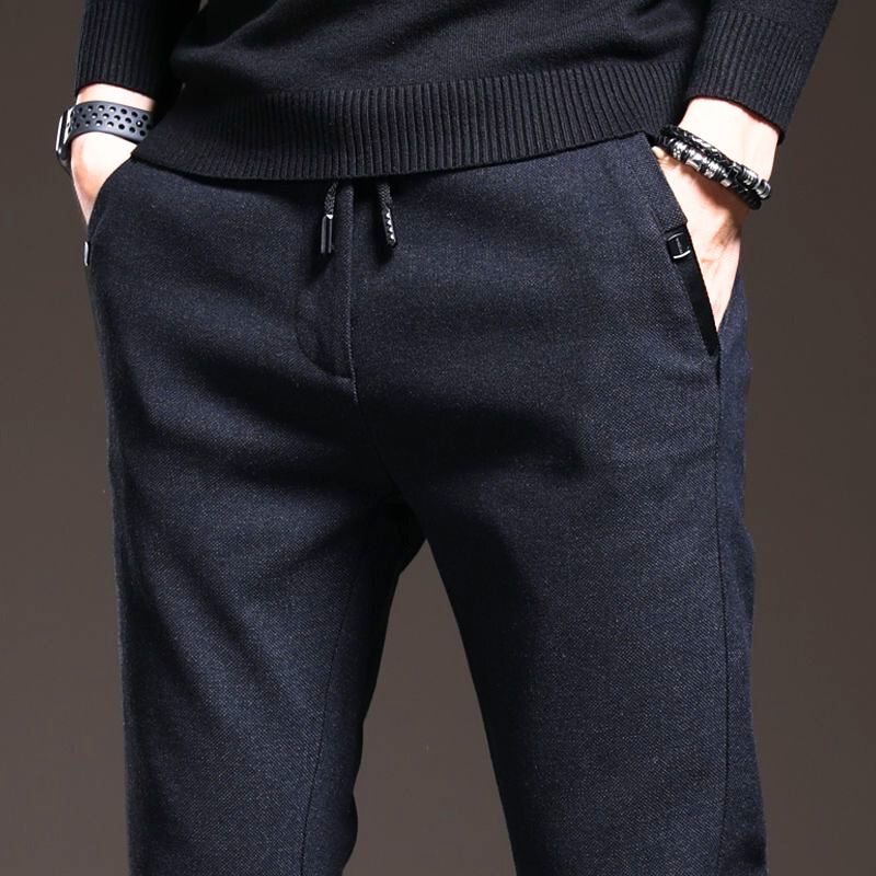 Men’s Straight Fit Drawstring Waist Pants