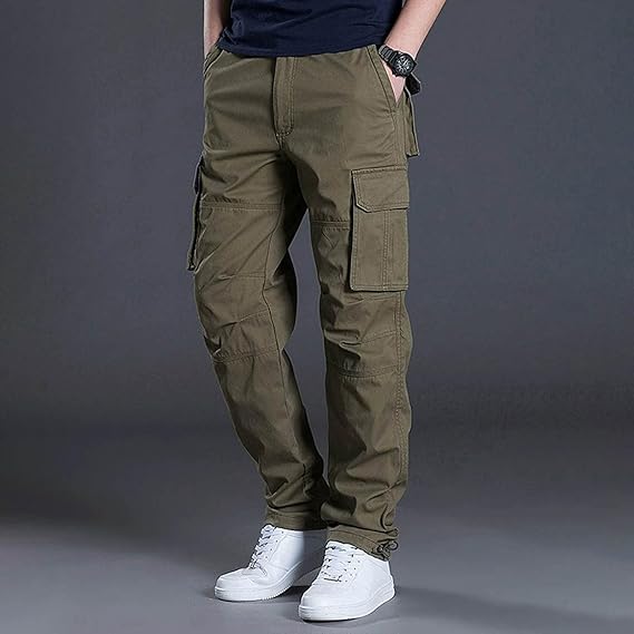 Men’s Straight Fit Multi-Pocket Cargo Pants