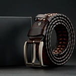 Men’s Braided Buckle Dress Belt
