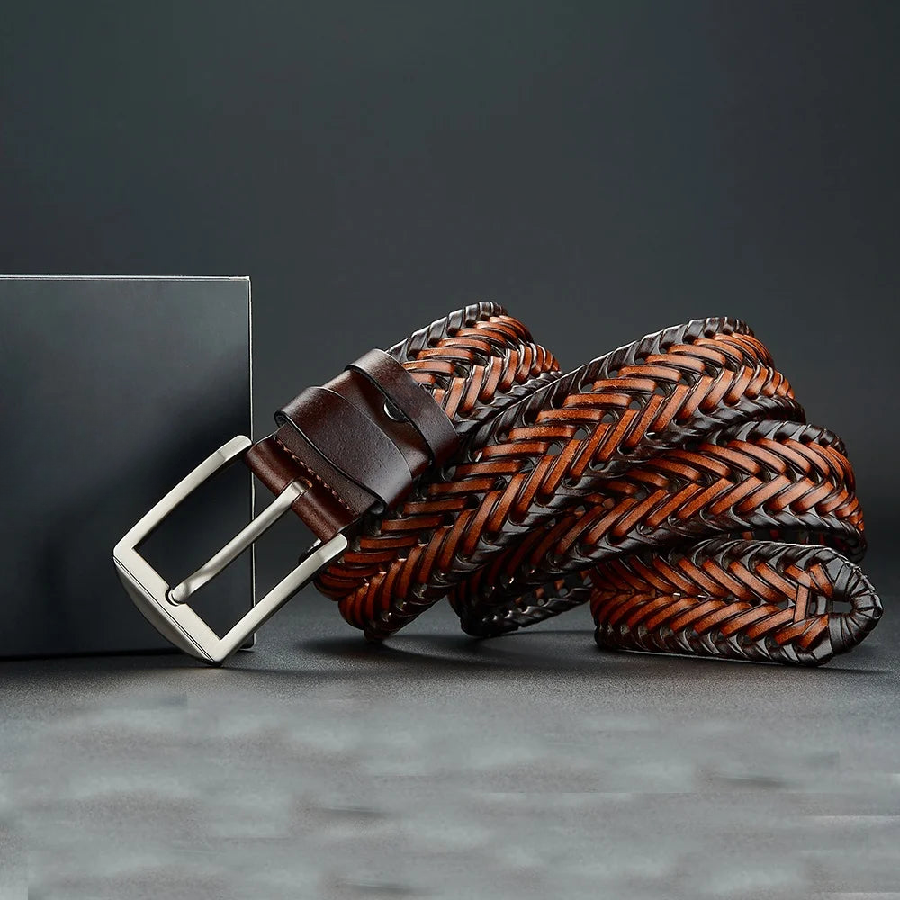 Men’s Braided Buckle Dress Belt