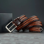 Men’s Braided Buckle Dress Belt