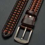 Men’s Braided Buckle Dress Belt