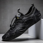 Men's Bungee-Lace Round Toe Shoes