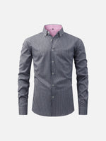 Men’s Button Down Long Sleeve Collared Shirt