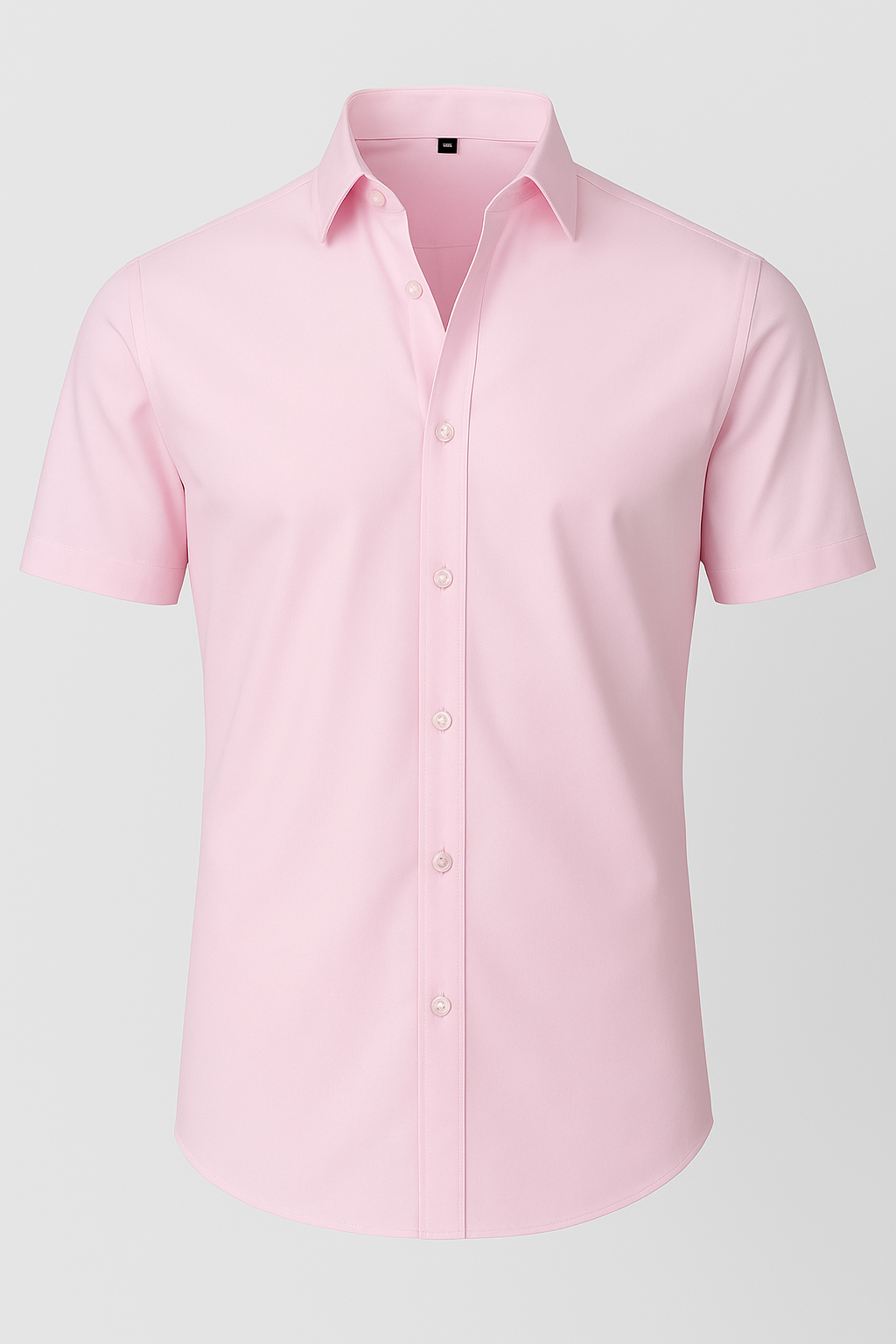 Men’s Button Down Short Sleeve Collared Casual Shirt