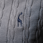 Men’s Cable Knit Crew Neck Long Sleeve Sweater