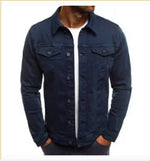 Men’s Chest Pocket Button Front Denim Jacket
