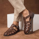 Men’s Closed-Toe Buckle Strap Fisherman Sandals