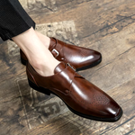 Men’s Closed Toe Buckle Strap Formal Dress Shoes