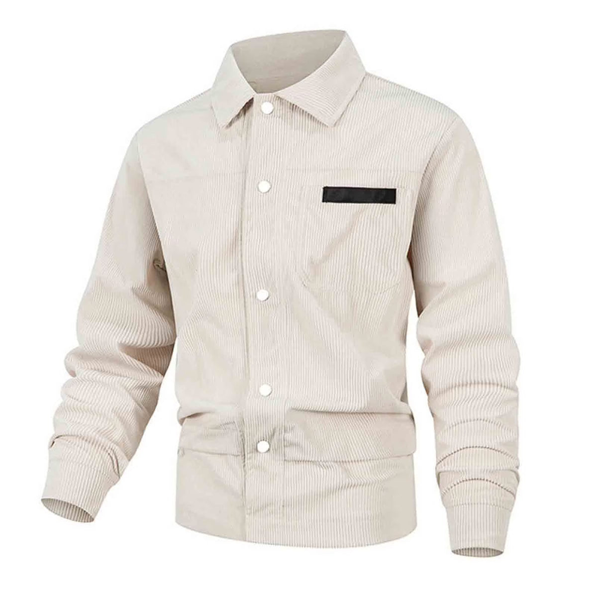 Men’s Corduroy Snap Button Shirt Jacket