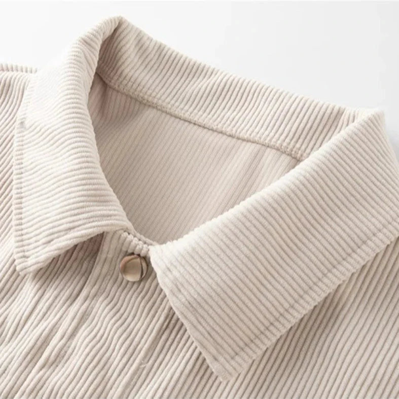 Men’s Corduroy Snap Button Shirt Jacket