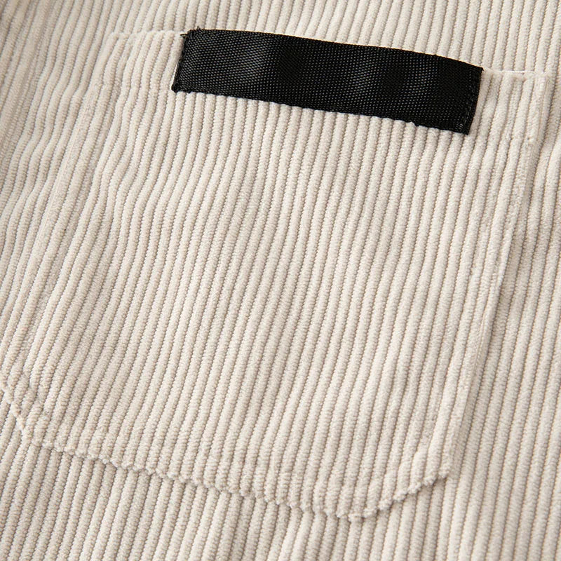 Men’s Corduroy Snap Button Shirt Jacket