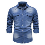 Men’s Denim Button Down Shirt