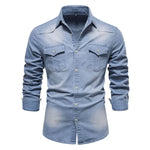 Men’s Denim Button Down Shirt