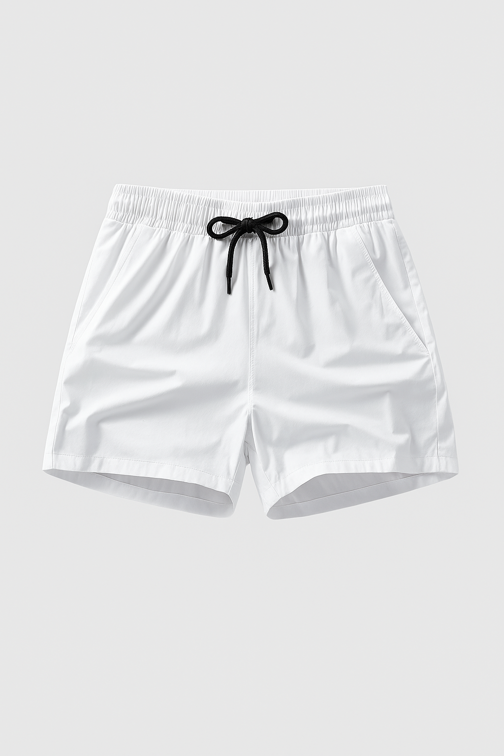 Men’s Drawstring Elastic Waist Side Pocket Shorts