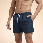 Men’s Drawstring Elastic Waist Swimming Trunks