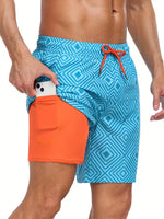 Men’s Drawstring Swimming Trunks