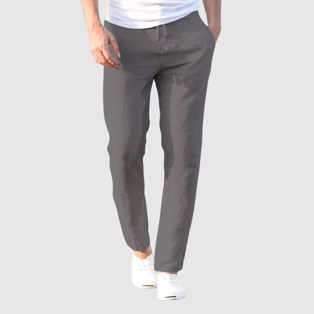 Men's Drawstring-Waist Straight Leg Pants
